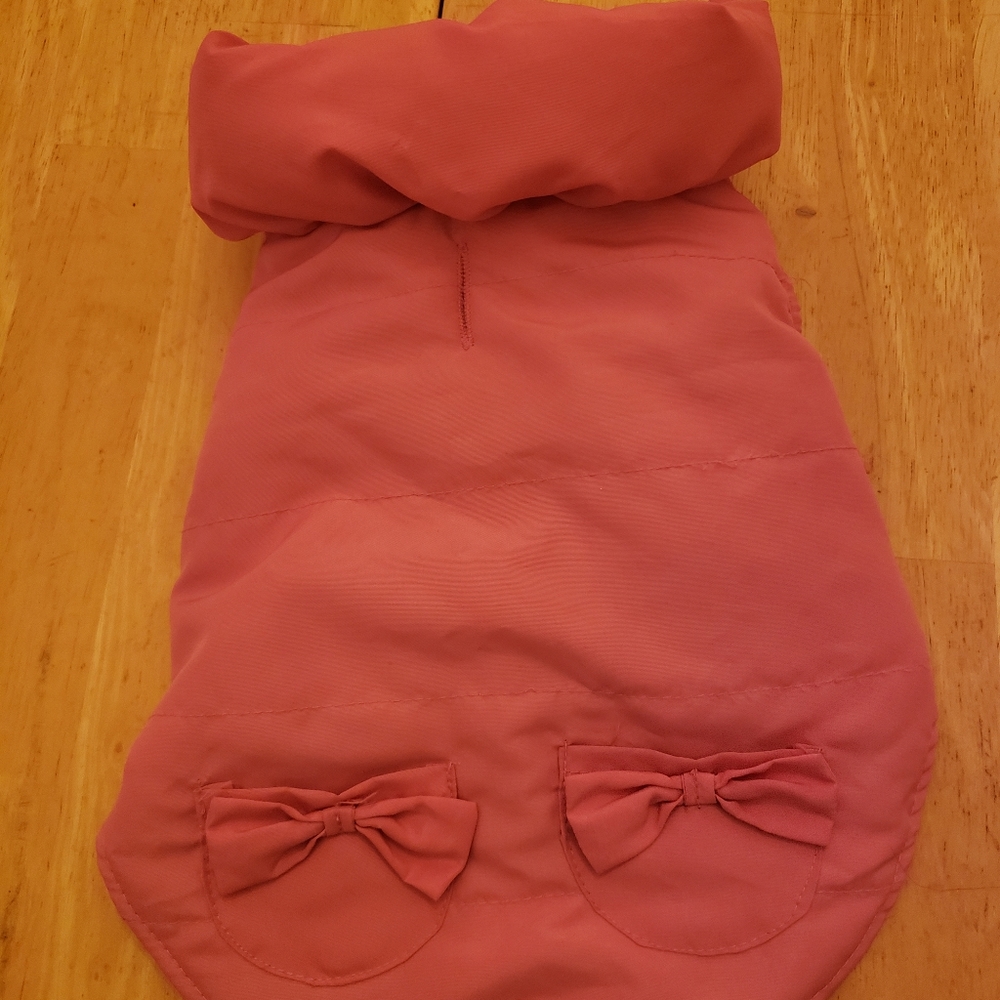 Pink dog jacket (small)